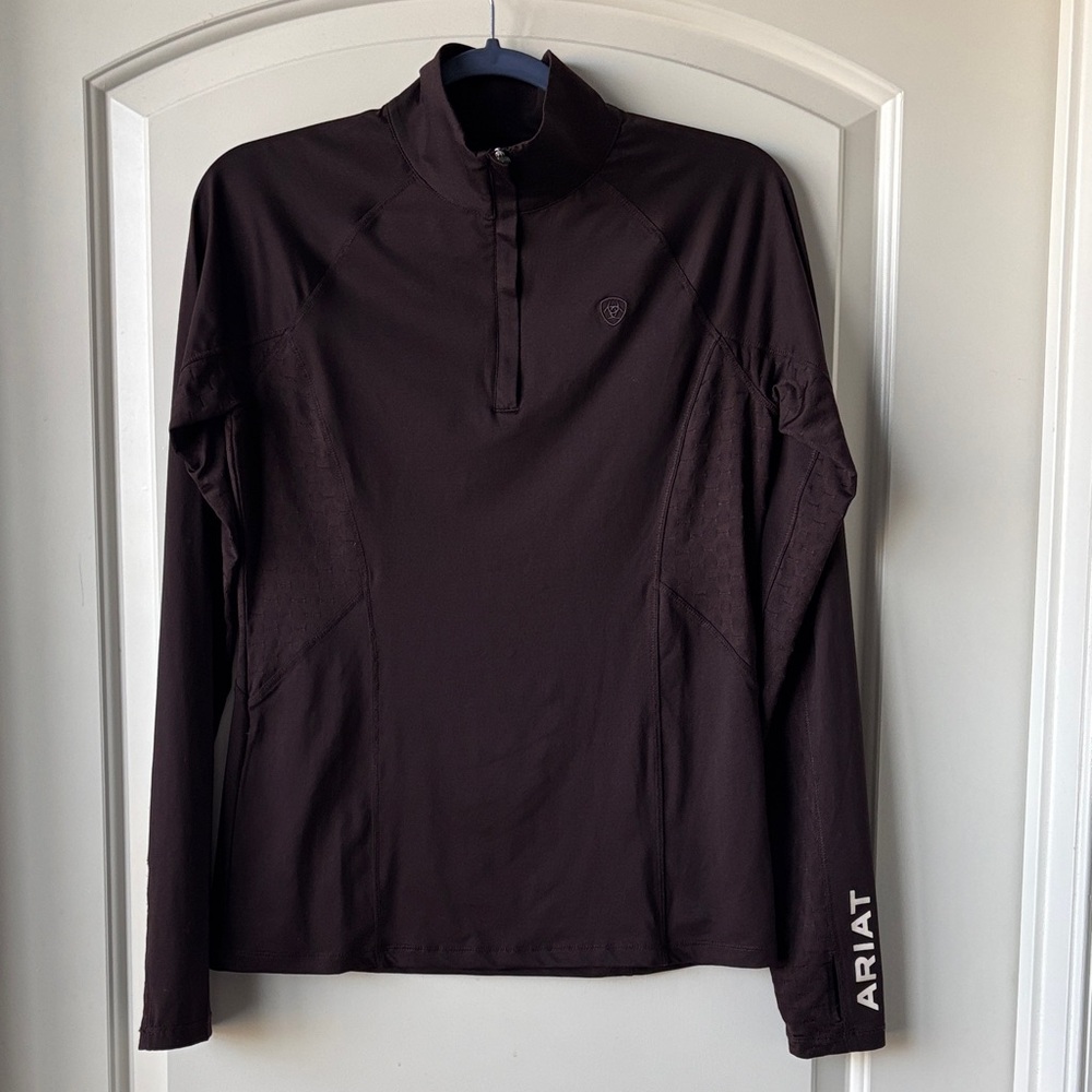Ariat AriatTek 1/4 Zip- Women’s M- Dark Brown